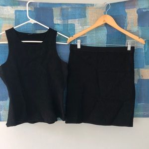 Guess Peplum top and pencil skirt
